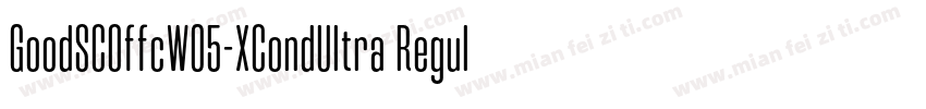 GoodSCOffcW05-XCondUltra Regular字体转换